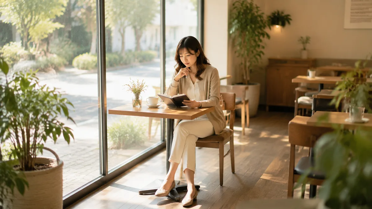 仕事ができない上司へのストレスから今後の働き方を考える社員の様子