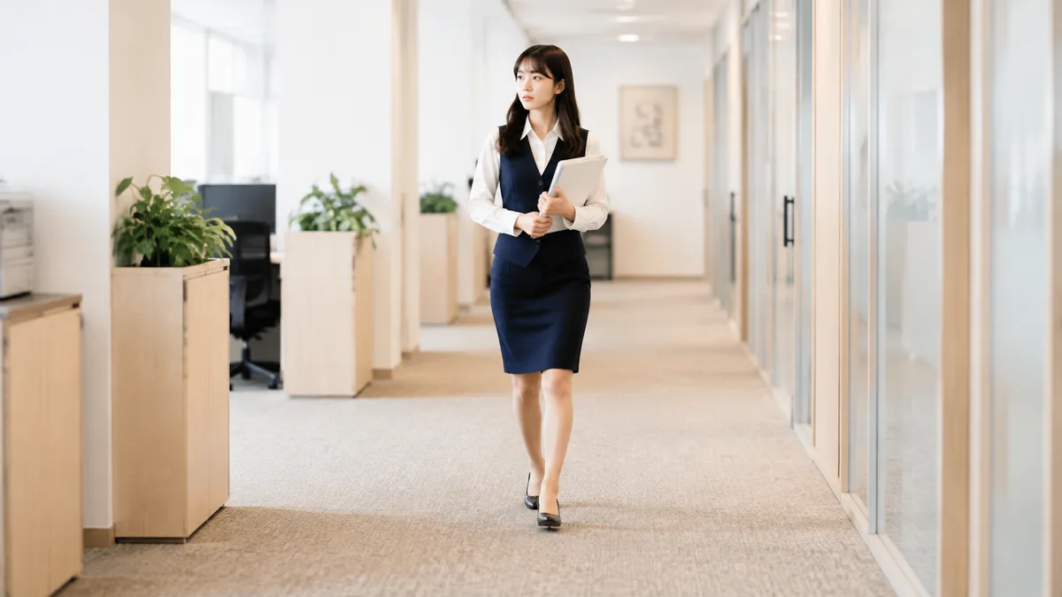 職場で無視されても冷静に仕事を進める女性社員
